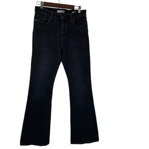 Banana Republic Flare Jeans Womens 30 Dark Blue Premium Denim Stretch